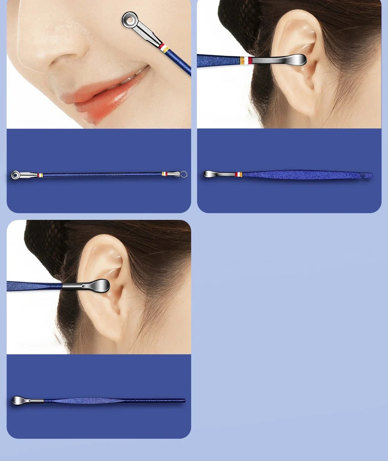 Nail Cutter Set - Stainless Steel Manicure Kit with Folding Bag