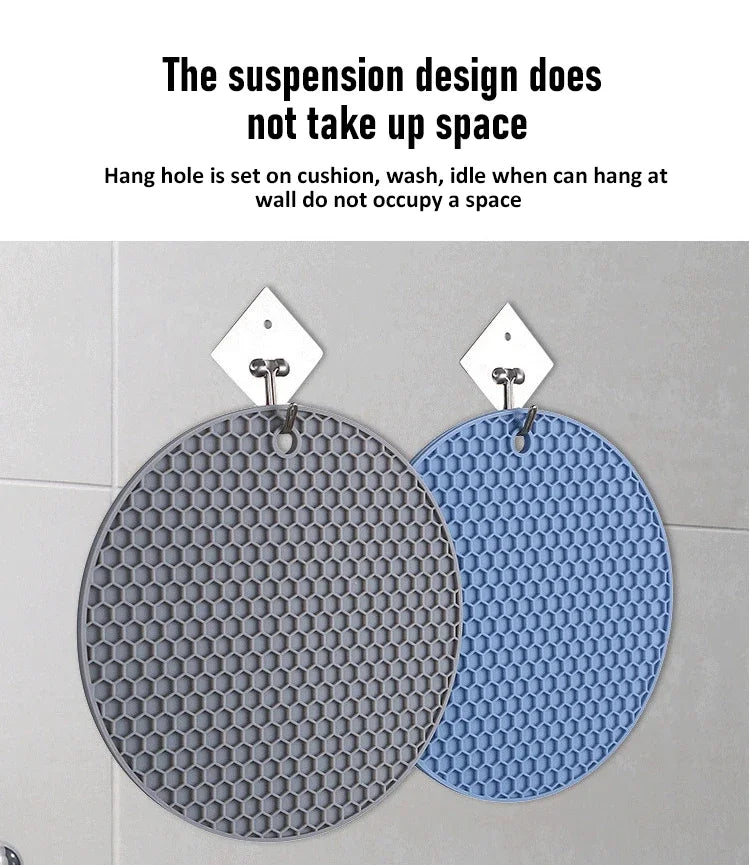 Multifunctional Kitchen Silicone Tableware Mat - Heat Resistant Coasters & Pot Holder