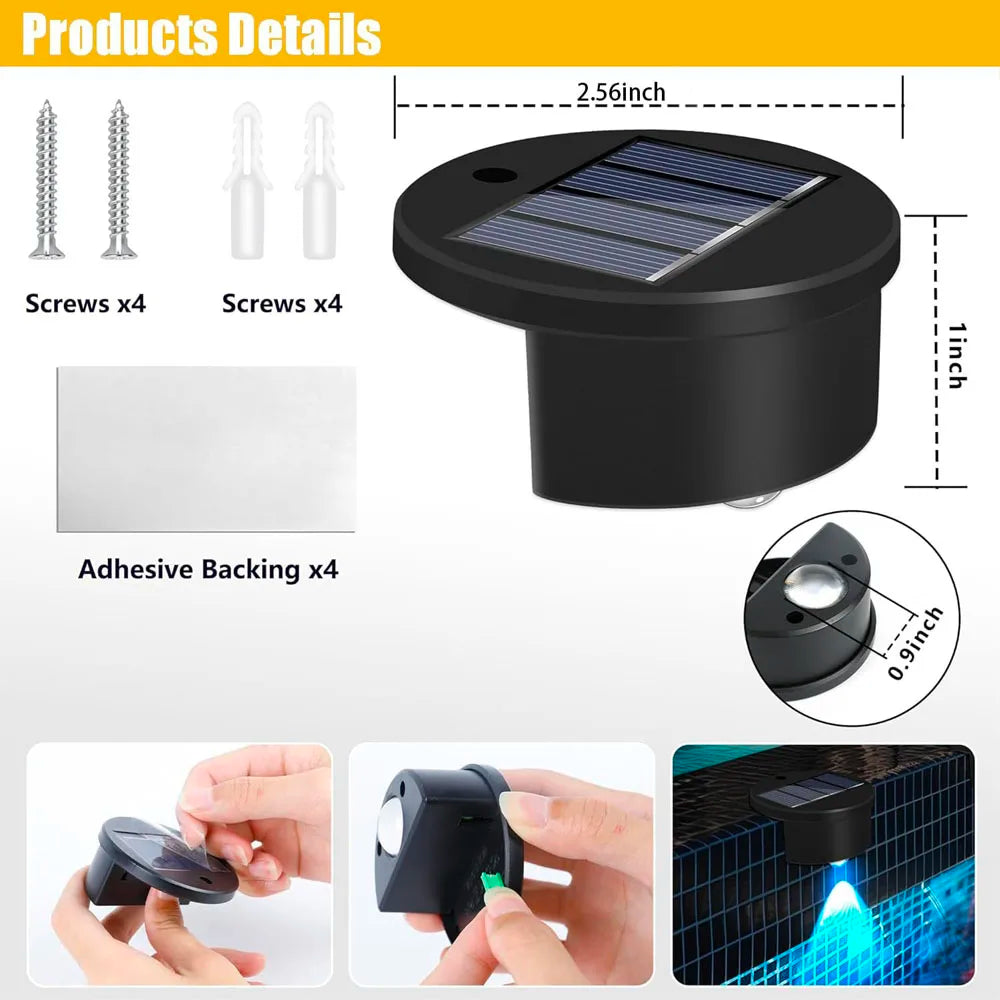 Solar Pool Deck Lights
