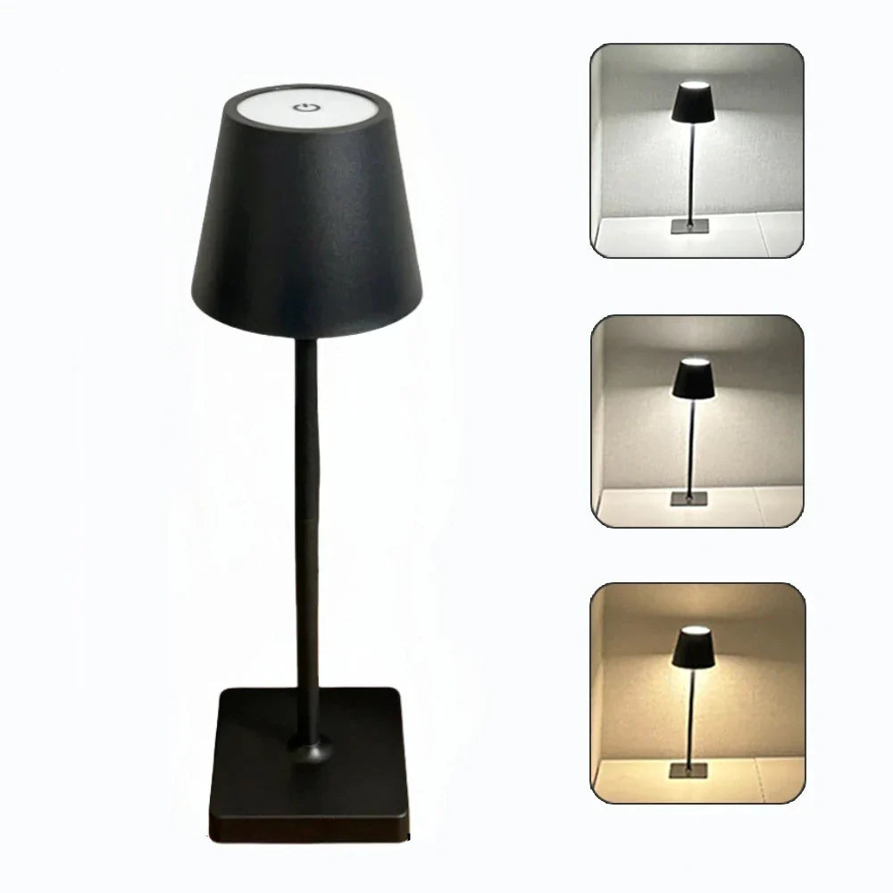 Wireless LED Table Lamp ā Rechargeable Light with Touch Control
