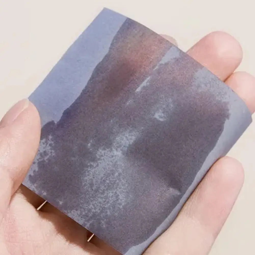 100PCS Face Oil Blotting Papers with Mirror & Makeup Puff – Portable Oil Control Kit