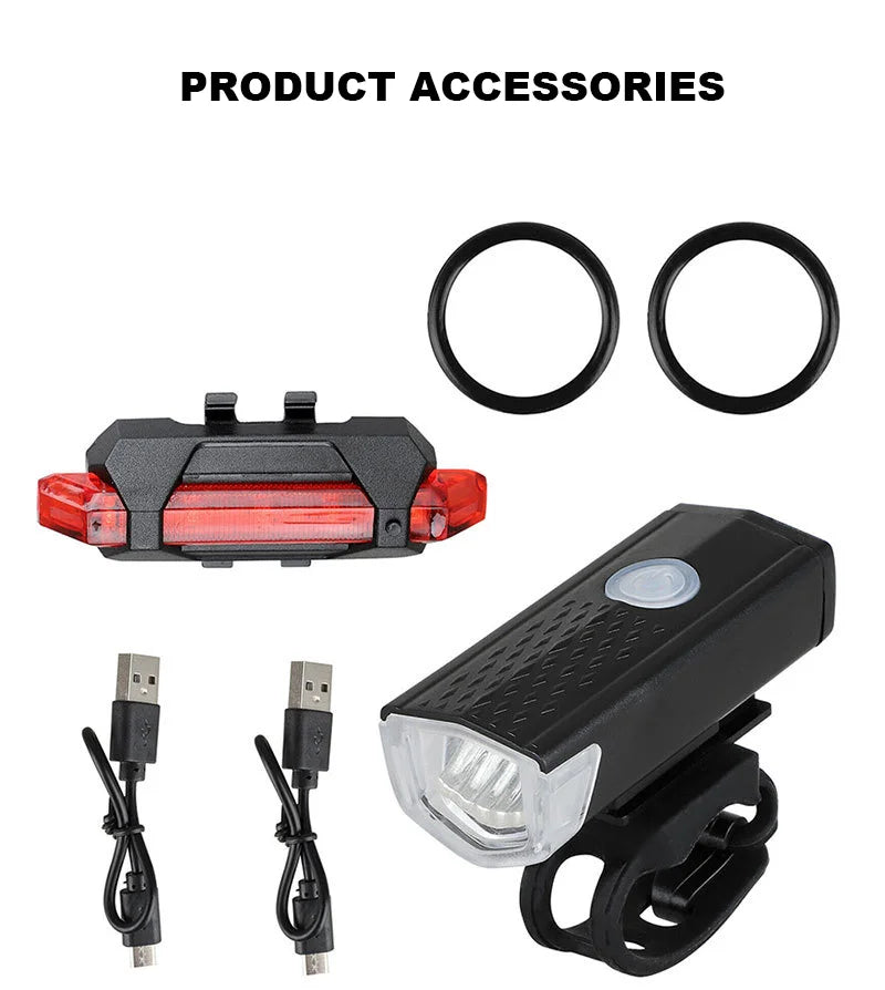 Bike Light Set - USB Rechargeable