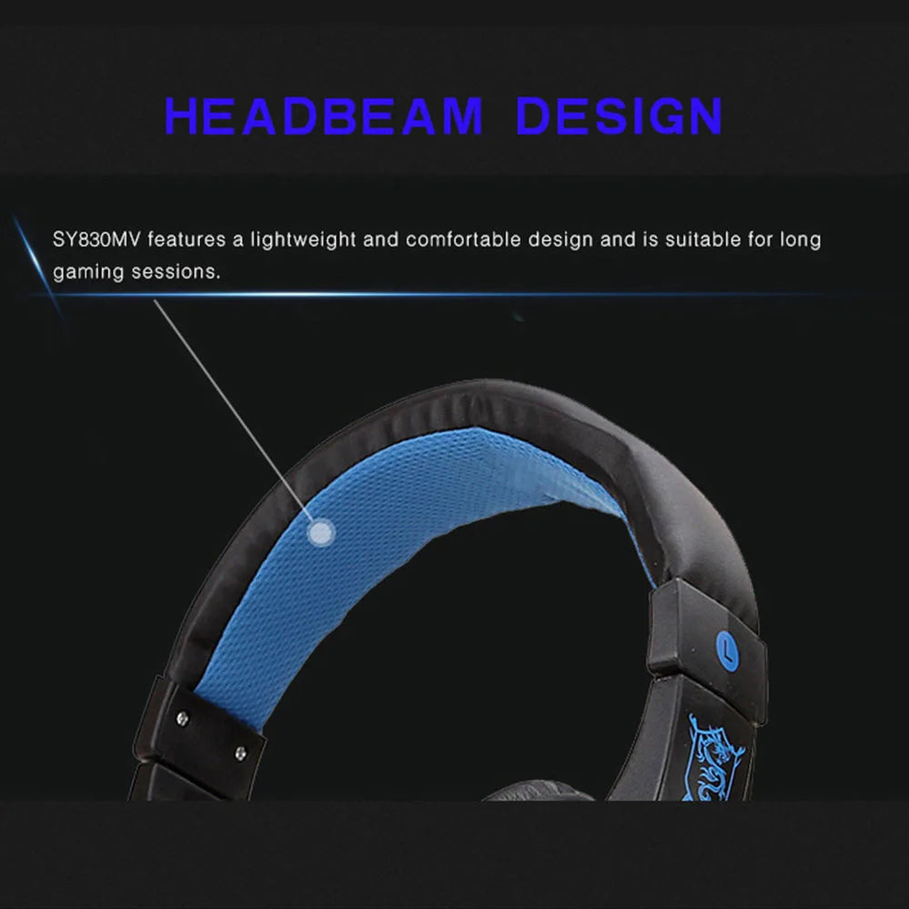 LED Gaming Headset with Microphone