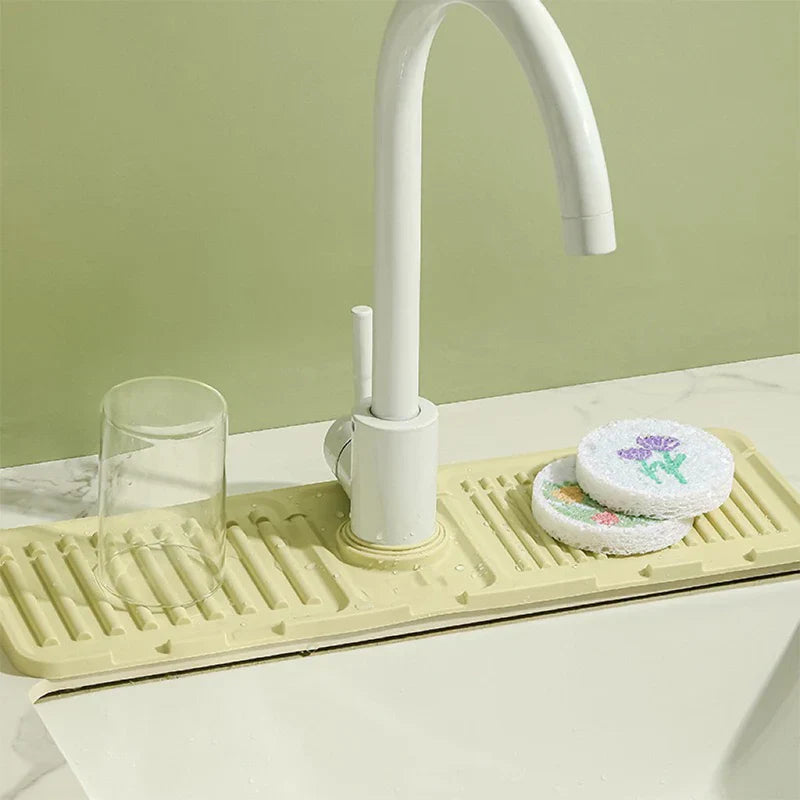 Kitchen Silicone Sink Faucet Mat - Splash Guard & Absorbent Protector for Your Sink