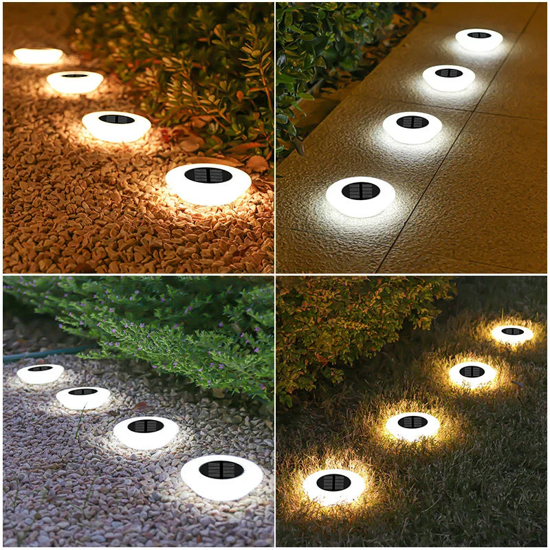 Solar Ground Lights ā LED Outdoor Waterproof Floor Lamps