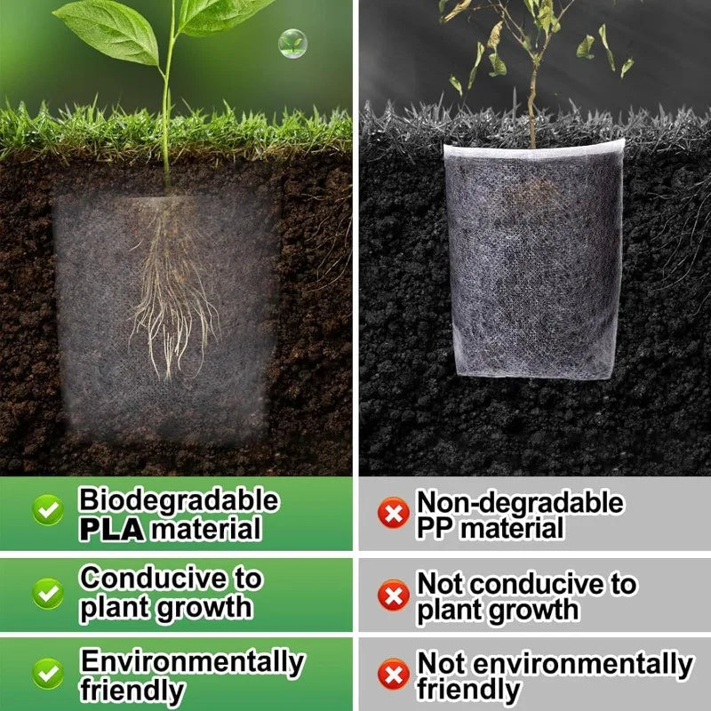 Biodegradable Grow Bags β Non-Woven Nursery Seedling Pots