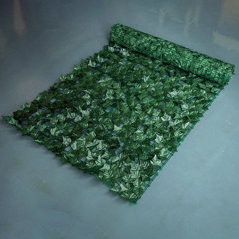 Artificial Green Leaf Fence Panels
