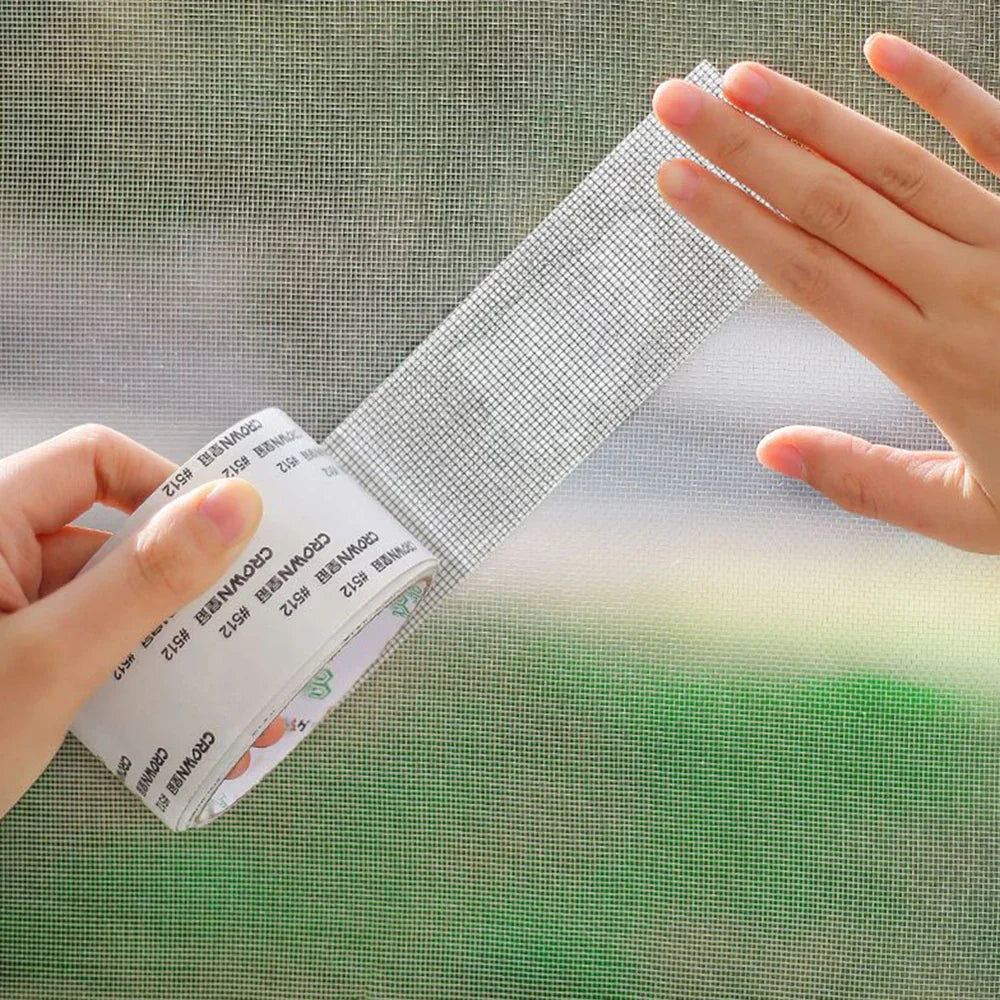 Waterproof Window Screen Repair Tape β Self-Adhesive Anti-Mosquito Mesh Patch