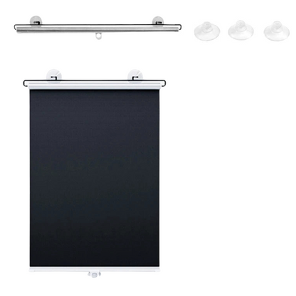 Retractable Sunshade Roller Curtain with Suction Cups