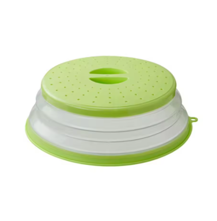 Microwave Splatter Cover - Heating Folding Silicone Lid for Cooking & Fresh Keeping