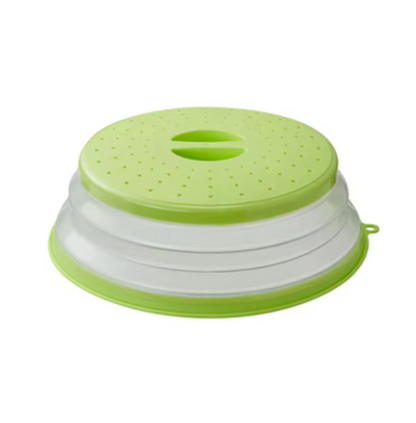 Microwave Splatter Cover - Heating Folding Silicone Lid for Cooking & Fresh Keeping