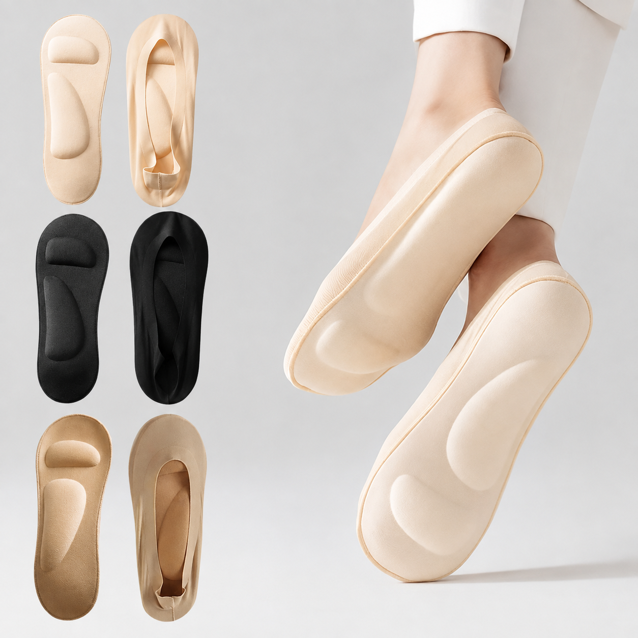 SoleCloud - Invisible Arch Support & Cushioned Foot Pads