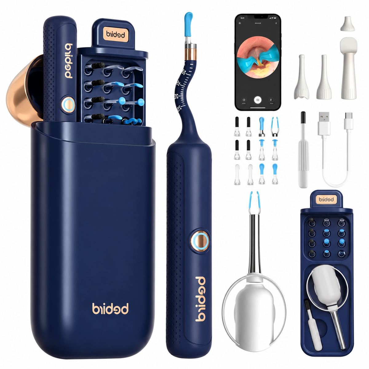 HD Visual Ear Cleaner with Camera & Tweezers