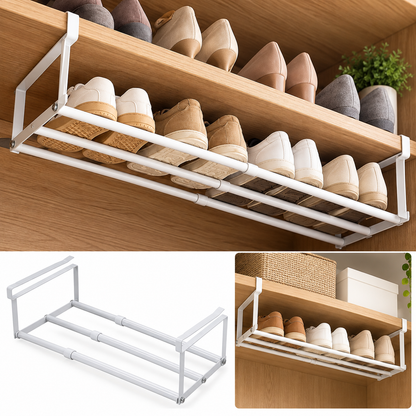 Adjustable Under-Shelf Storage Rack