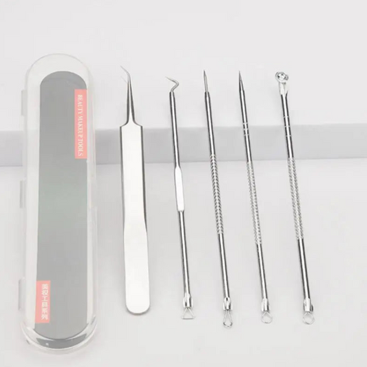 Acne & Blackhead Removal Needles Set - Stainless Steel Pore Cleaner Tool