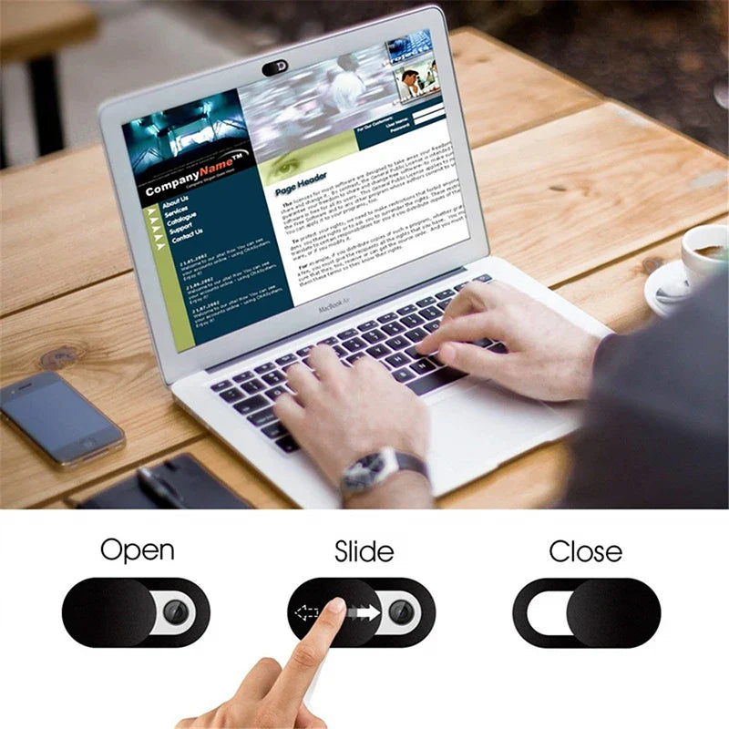SlideSafe Ultra-Thin Webcam Privacy Covers