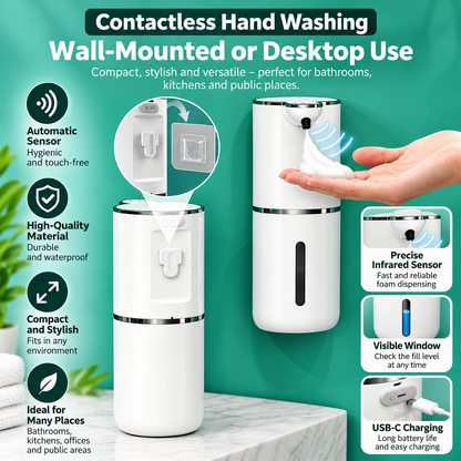 FoamEase – Touchless Soap Dispenser with Four Levels 🧼✨