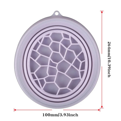 IceGlow Pro Silicone Ice Facial Bowl | Foldable Cold Therapy Face Bath with Built-In Ice Tray