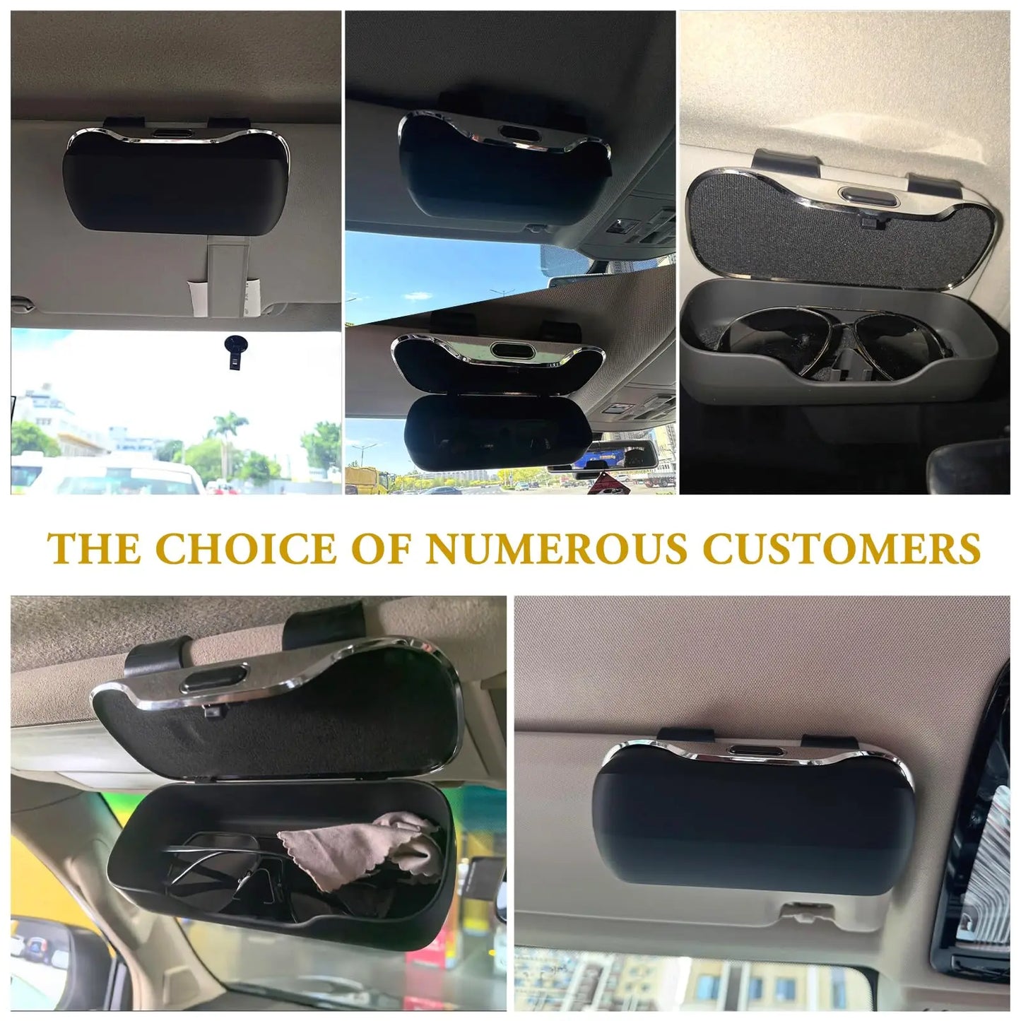 DriveVault Car Sun Visor Glasses Holder
