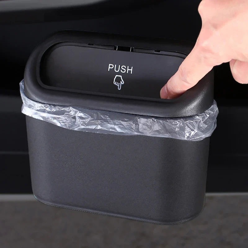 Hanging Car Trash Can with Lid
