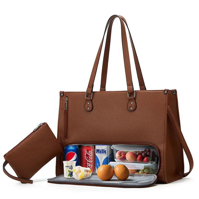 ThermaCarry 2-in-1 Insulated Lunch & Laptop Tote