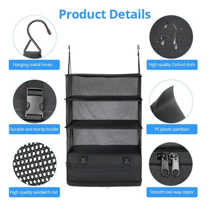 Hanging Travel Luggage Organizer