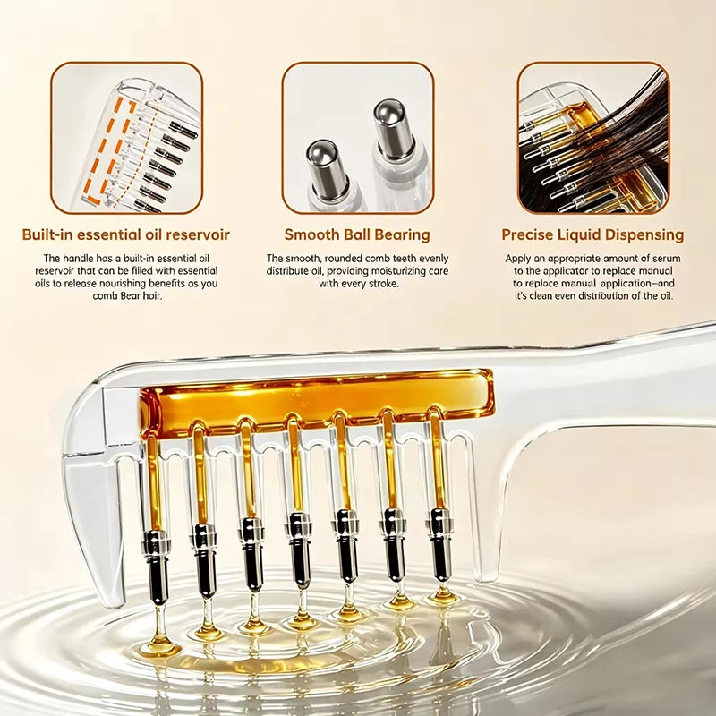 RootFlow - Refillable Scalp Serum Applicator & Massage Comb
