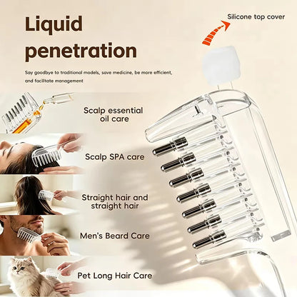 RootFlow - Refillable Scalp Serum Applicator & Massage Comb