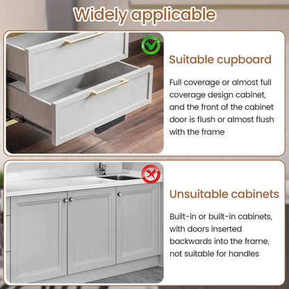 StepPull Hands-Free Cabinet Foot Handle | Stick-On Drawer Opener for Kitchen & Trash Cabinets