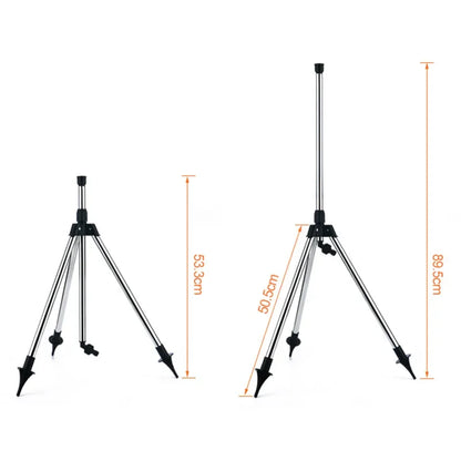 360° Garden Rotating Sprinkler – Stainless Steel Tripod Set