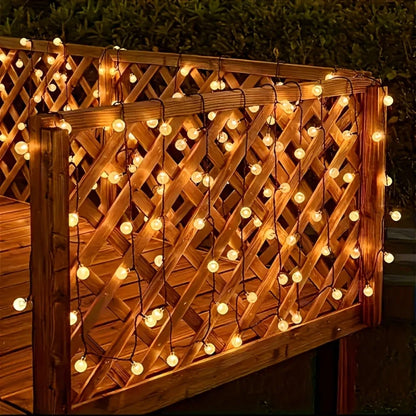 Solar Crystal Light String – LED Outdoor Decoration