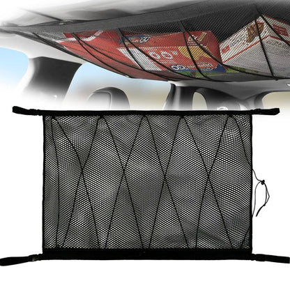 Car Ceiling Storage Net – Double-Layer Roof Organiser
