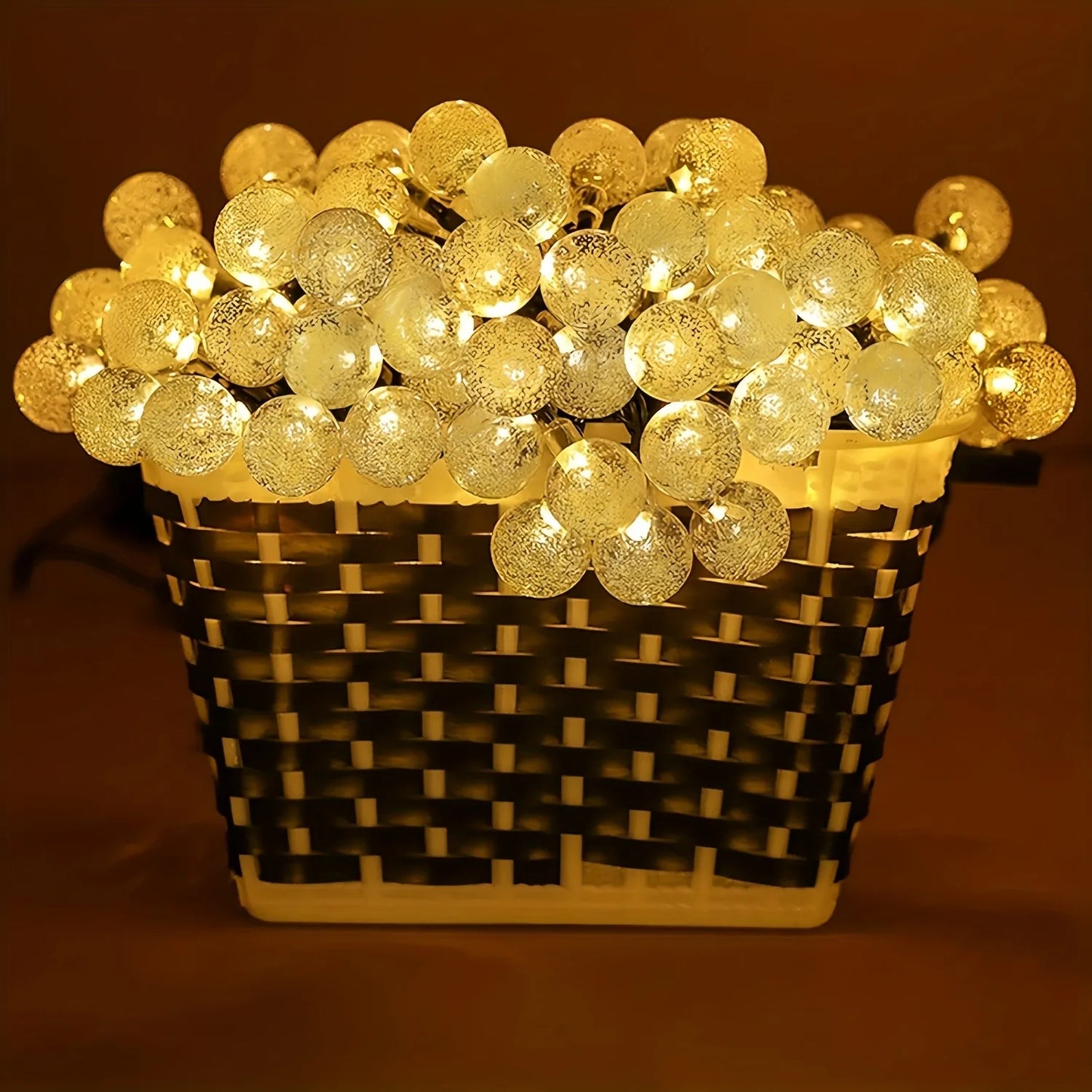 Solar Crystal Light String – LED Outdoor Decoration