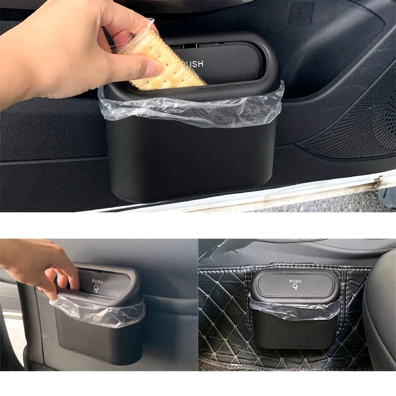 Hanging Car Trash Can with Lid