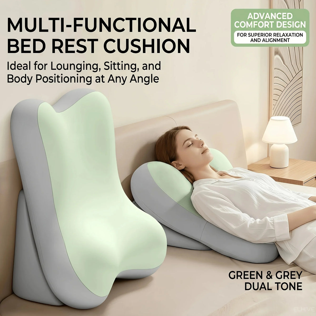RestWell Adjustable Bed Backrest Wedge (2pcs Set)