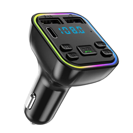 Bluetooth Car FM Transmitter with Fast Charger
