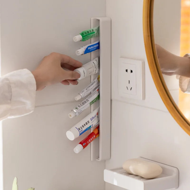 Wall-Mounted Toothpaste & Bathroom Organiser