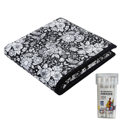 ColorCozy - DIY Color Your Own Fuzzy Blanket with 24 Markers