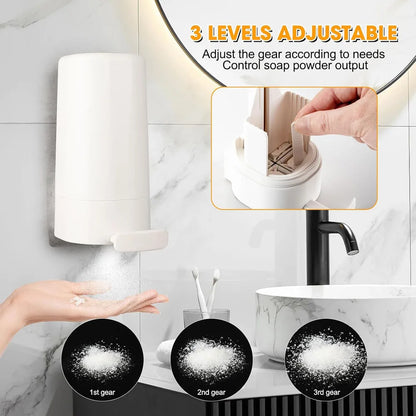 Wall-Mounted Soap Dispenser with Grinder