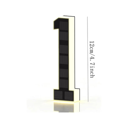 SolarGlow LED House Number Light