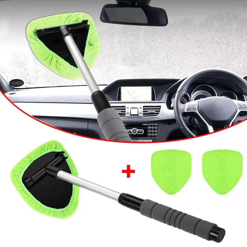 Telescopic Triangle Window & Windshield Cleaning Brush