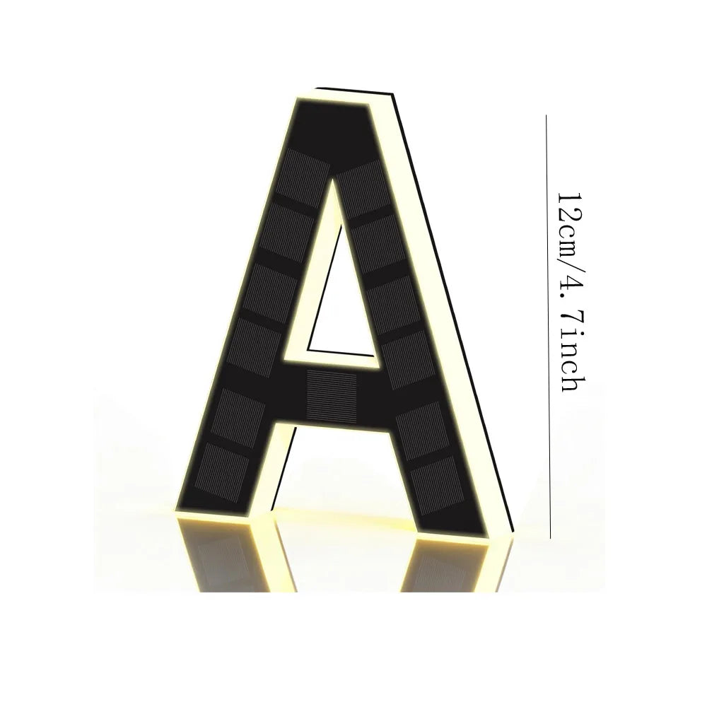 SolarGlow LED House Number Light