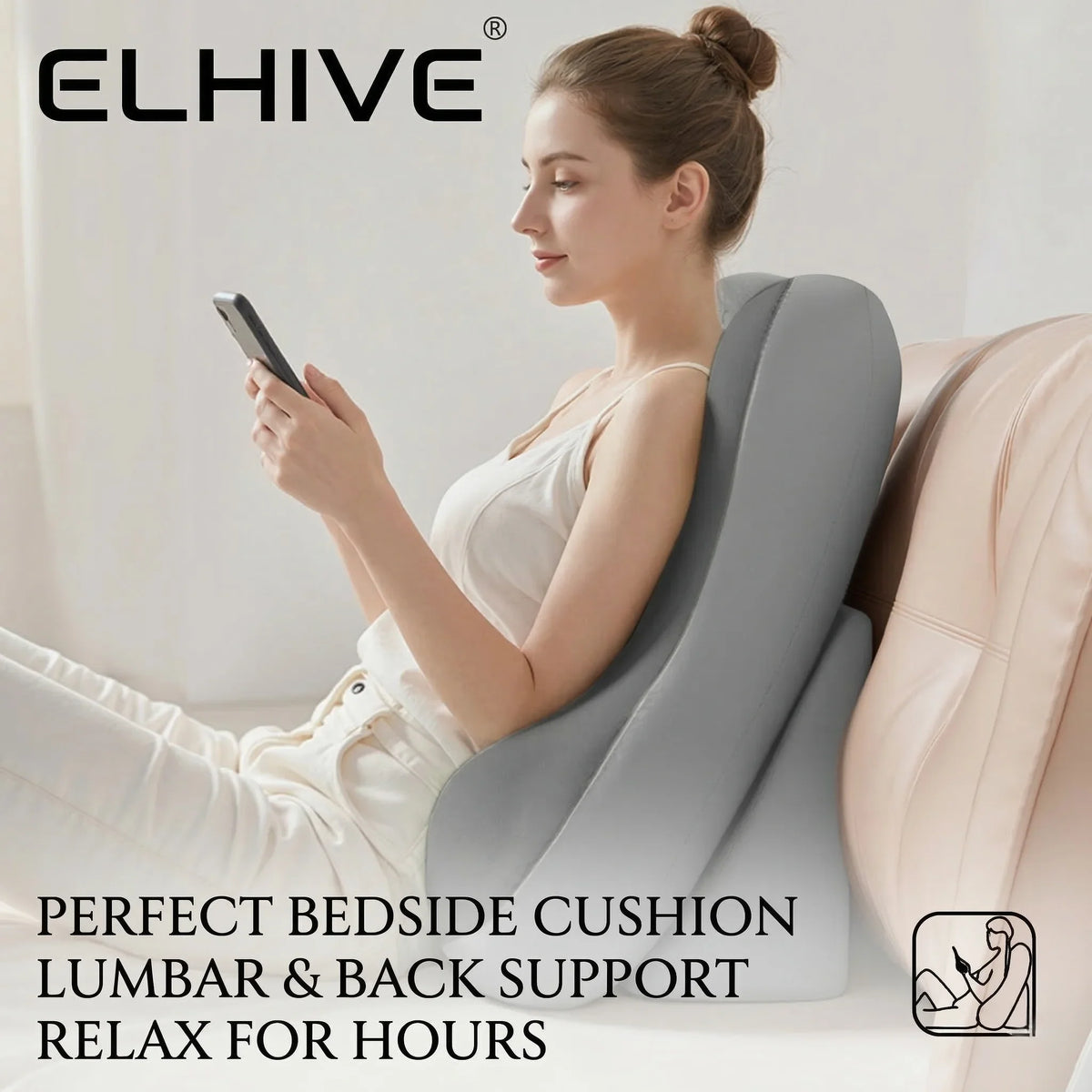 RestWell Adjustable Bed Backrest Wedge (2pcs Set)