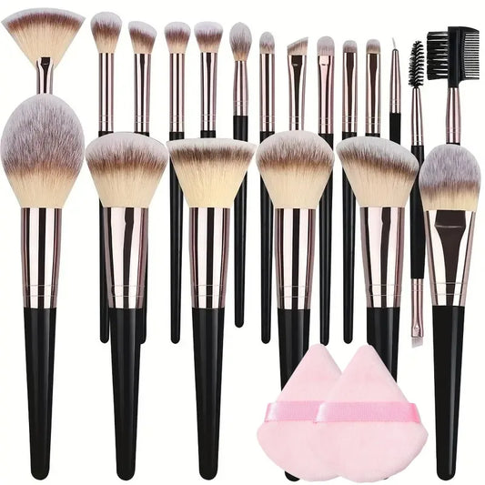 Makeup Brushes Set - Soft Fluffy Cosmetic Tools