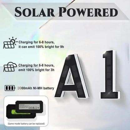 SolarGlow LED House Number Light