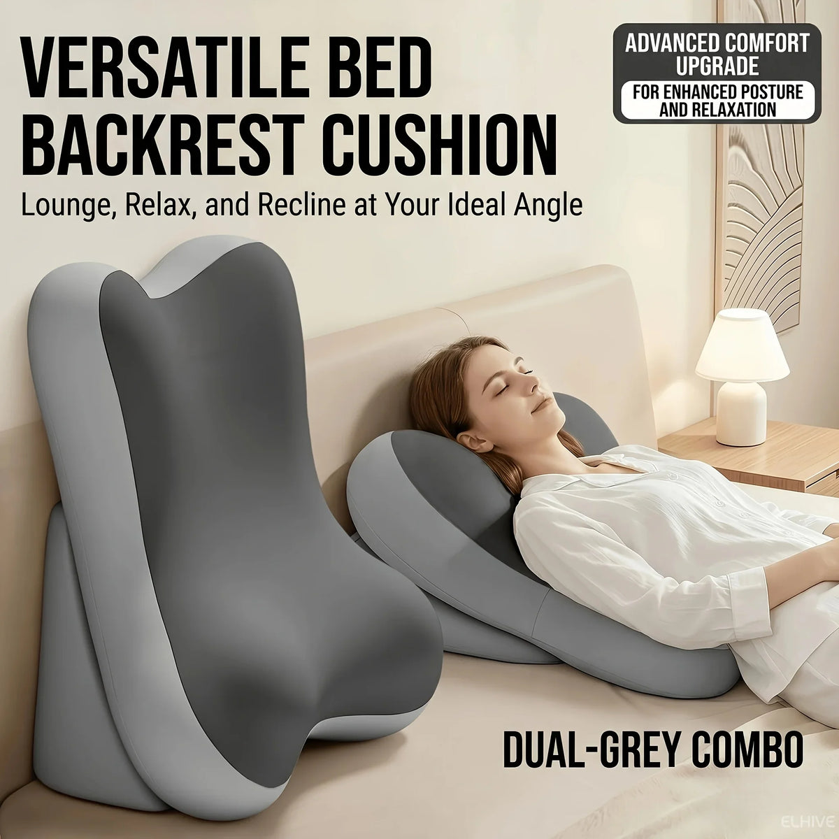 RestWell Adjustable Bed Backrest Wedge (2pcs Set)