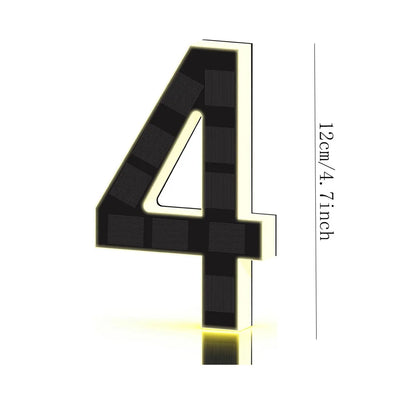 SolarGlow LED House Number Light