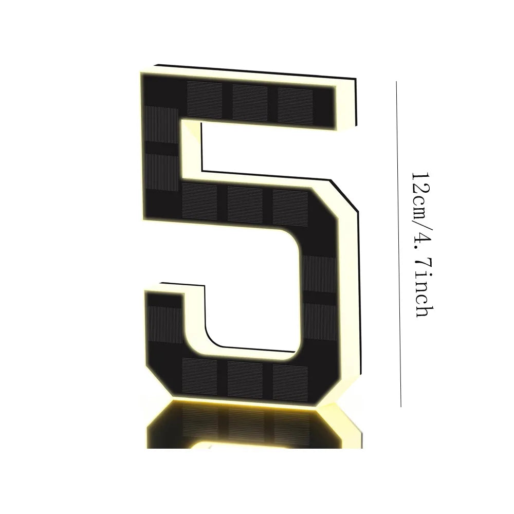 SolarGlow LED House Number Light