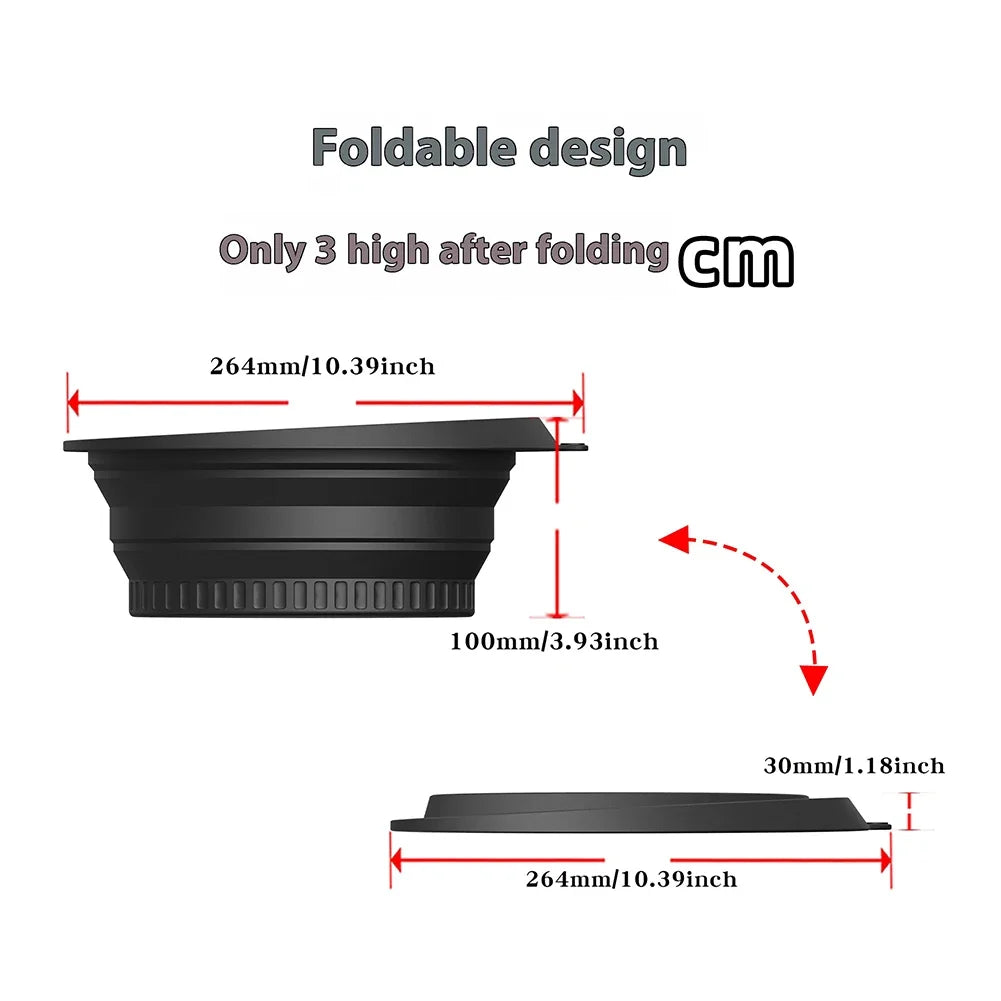 IceGlow Pro Silicone Ice Facial Bowl | Foldable Cold Therapy Face Bath with Built-In Ice Tray