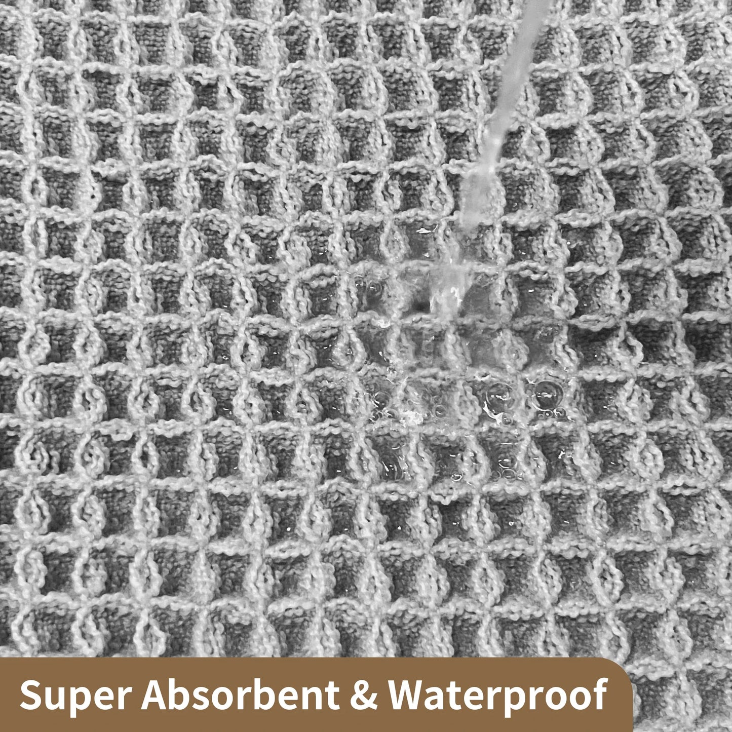 CozyWaffle Soft Absorbent Bathroom Mat
